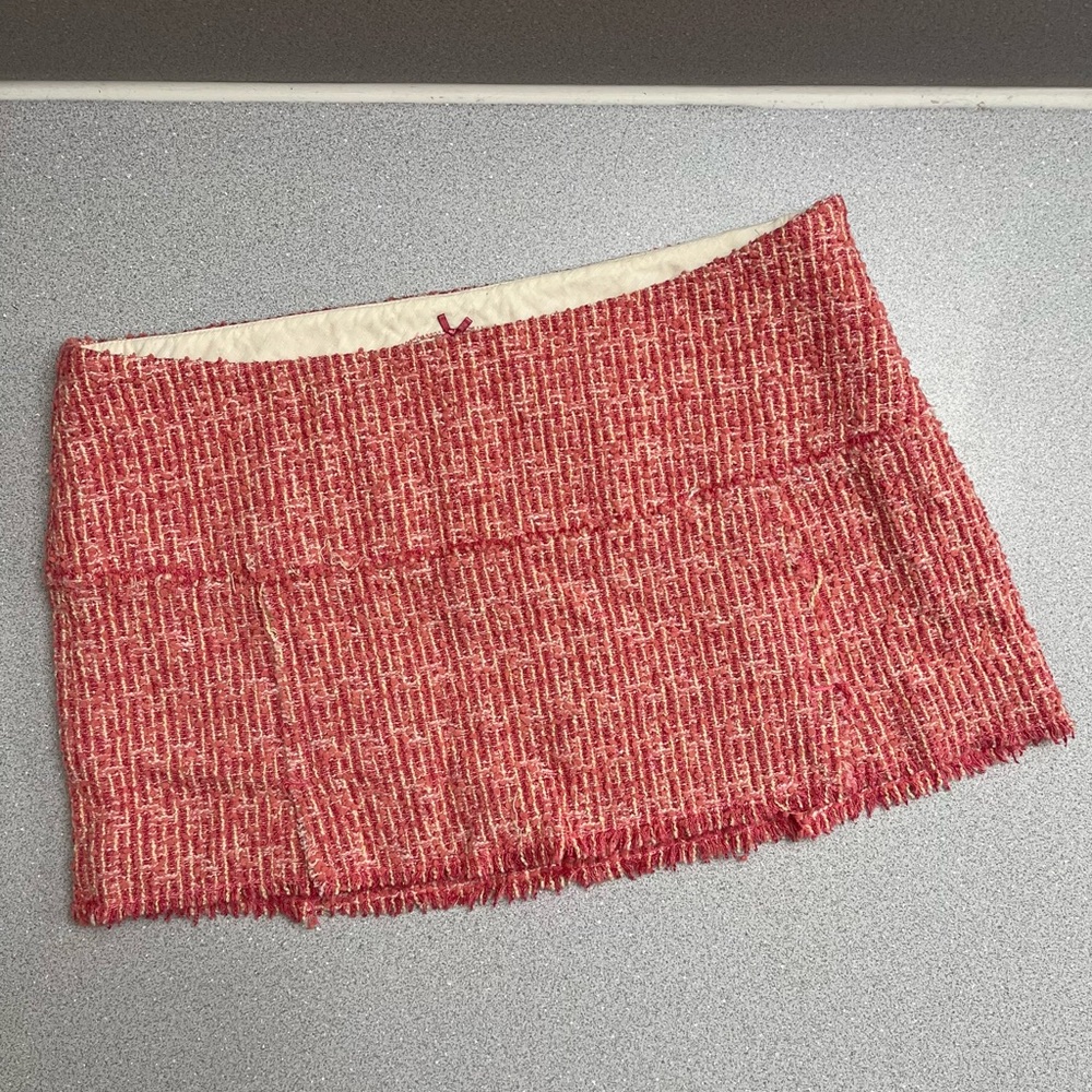 Vintage Y2K Abercrombie & Fitch 2000s Tweed Mini Skirt